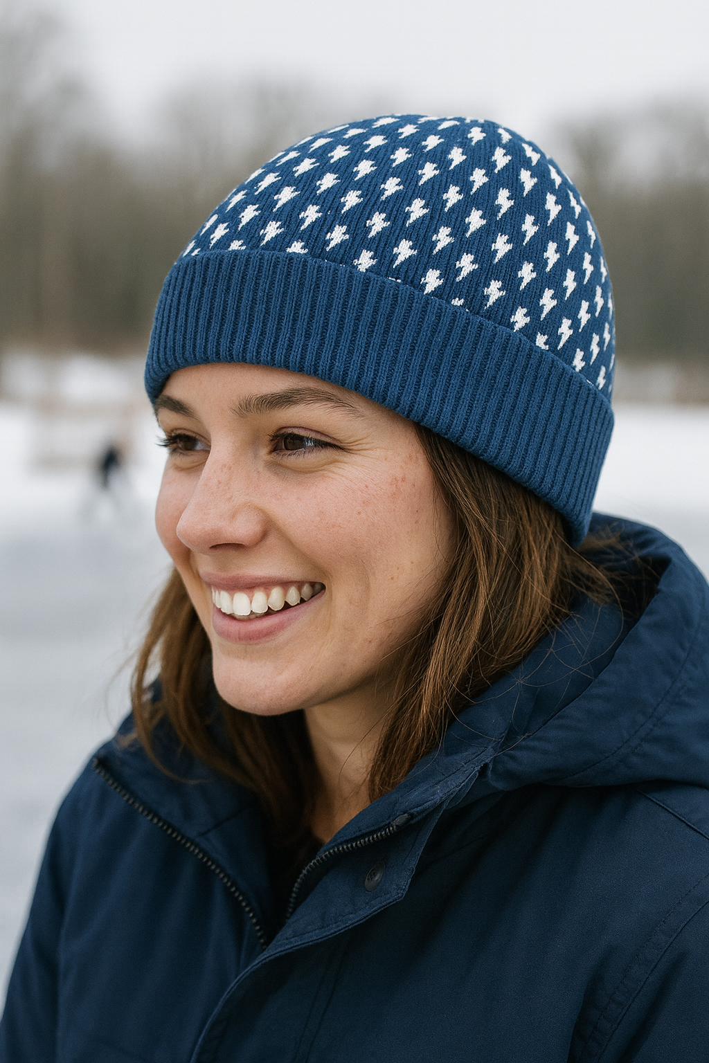 Lightning Bolt Knitted beanie